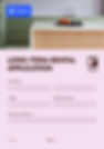 A form for a long-term rental application. There’s an image of a modern kitchen, and below it are spaces for the applicant to fill in their details. 