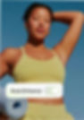 A woman in yellow workout gear holds a blue yoga mat. A toggle for Wixel's Auto Enhance feature is layered over the image.