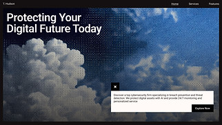 Business website templates - Gen Lead Landing Page (Dark)