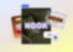 A playful text logo for a home brand called Nook is selected. A cursor clicks an SVG button to export the logo, which is then displayed to the left over an image of a green couch. 